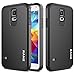 Galaxy S5 Mini Case, RANZ Black Hard Impact Dual Layer Shockproof Bumper Case For Samsung Galaxy S5 Mini(SM-G800)