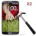 EVERMARKET Premium Tempered Glass 9H-Hardness Screen Protector Flim for LG K7 LG Tribute 5 - 2 Packs