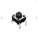 Youmile 100 Pack 6x6x5mm Miniature Tactile Push Button Switch SPST Momentary PCB view 3