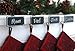 Haute Decor The Original MantleClip Stocking Holder with Chalkboard Icons 4-Pack (Silver) - Personalize Your Christmas Mantel Stocking Hangers with Custom Names