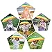 JANGANNSA Funny Umbrella Hat Adult and Kids Folding Cap for Beach Fishing Golf Party Headwear (Color2, 1Pack)