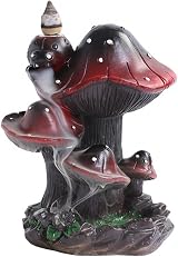 SKILBEAIA Mushroom Backflow Incense Burner with Cones & Sticks Set view 9