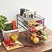 EZOWare 3-Tier Pull Out Sliding Drawer Storage Organizer Rack for Multipurpose Use Under the Sink, Bathroom, Cabinet, Office Desks, Counter top, Pantry, and Kitchen - Silver