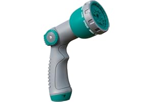 GILBEST Garden Hose Nozzle with 10 Adjustable Patterns, Thumb ControlWater Hose Nozzle Heavy Duty, Hose Sprayer Nozzle, Spray