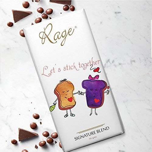 Rage Let's Stick Together Signature Chocolate Bar, 90 g