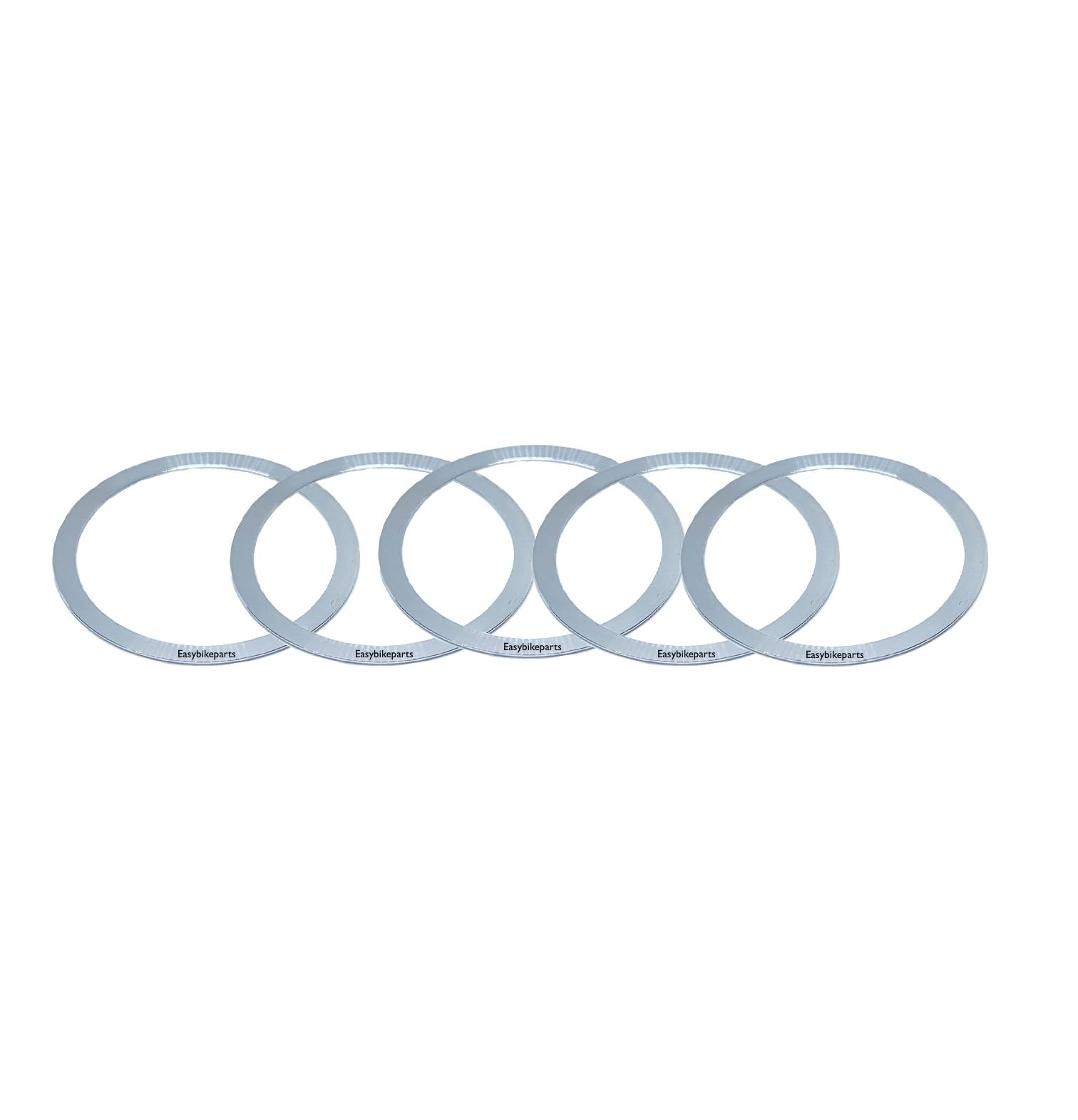 Bicycle Headset Shim 1-1/8" Spacer 0.3mm (Pack of 5) - Precision Fit, Durable, Easy Installation, Versatile Usage, Perfect for Fine-Tuning Bike Headset