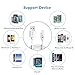 [Apple MFi Certified] iClever BoostLink 6ft (1.8m) Premium 8-Pin Lightning to USB Cable with Ultra Compact Connector Head for iPhone 6s 6 plus 5s 5, iPad Pro/Air/Mini, 4th, iPod touch 5 / nano 7, White