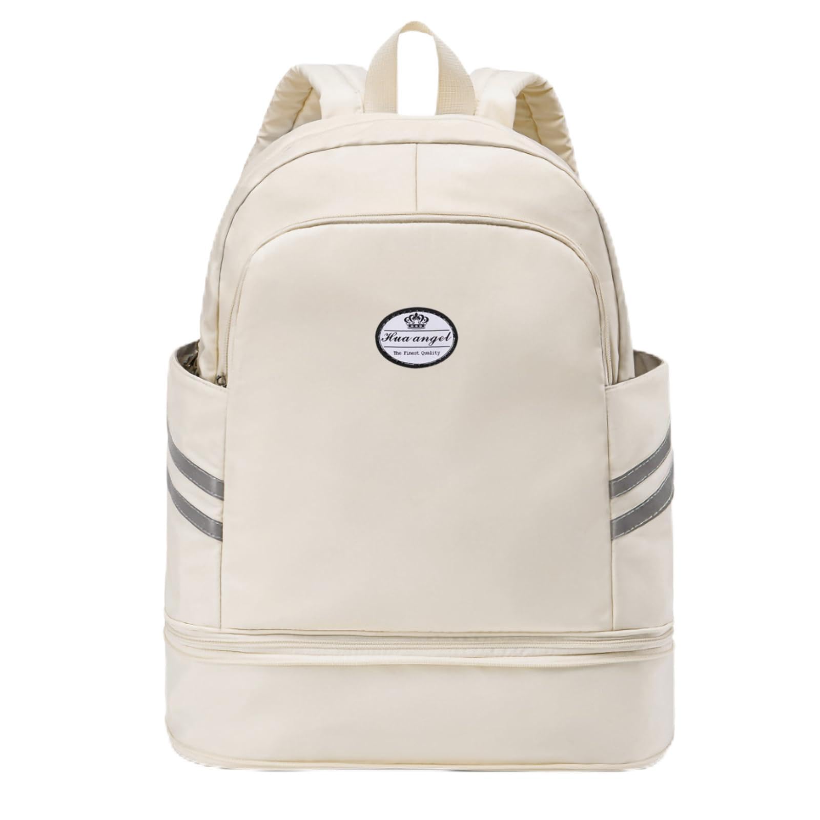 HUA ANGEL Travel Backpack for Women Foldable Outdoor Sports Gym Backpack with Shoe Compartment Wet Pocket Waterproof Casual Daypack Waterproof Anti Theft for Fitness Yoga Dancing — image 1