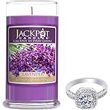Lavender Candle with Ring Inside (Surprise Jewelry Valued at $15 to $5,000) Ring Size 7
