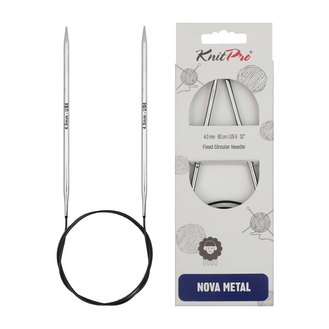 KnitPro Nova Fixed Circular Needles 32" (80cm) | 4.00mm