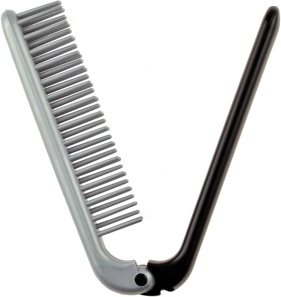 Kent for Men Range Small Folding Pocket Brush, Gray/Black - Image 3