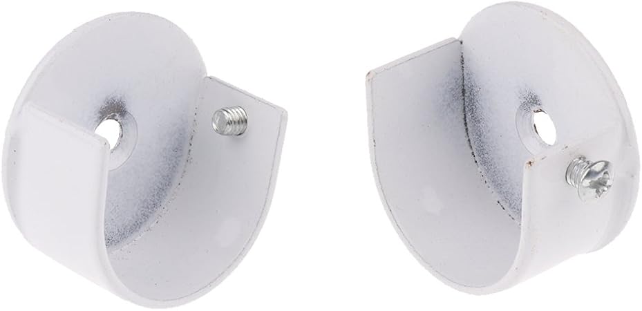 Magideal 2pcs Support De Tringle à Rideau En Alliage De Zinc Pour Barre De Store Voilage Maison 29mm