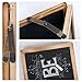 Dwellbee Rustic Wood Collapsible Double Sided Chalkboard Sign, 7.5