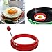 LUXEHOME BPA Free Silicone Egg &Pancake Slip Rings Poacher Pancake Set of 4 Diameter 10cm