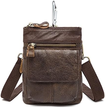 Handy Male Pouch Belt Purse Bag Leather Men Waist Bag Phone Bum Waist Pack Mini Men Shoulder Bag 1