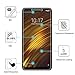 [2 Pack] Xiaomi pocophone f1 Tempered Glass Screen Protector with 2.5D Round Edge Ultra Thin Shatter-Proof and Bubble Free Anti-Scratch