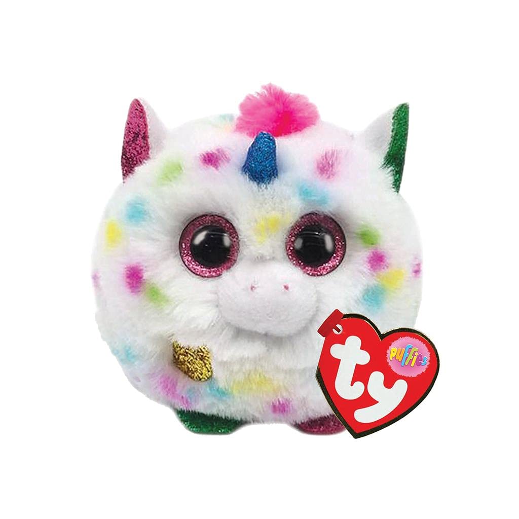 Ty UK Ltd 2005128 Harmonie Unicorn Puffies Plush Animal, Multicolor, 7cm