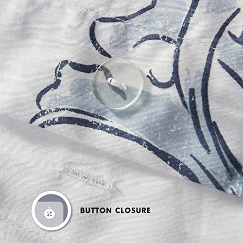 Intelligent Design Reversible 100% Cotton Duvet - Breathable Sateen Comforter Cover, Modern All Season Bedding Set with…