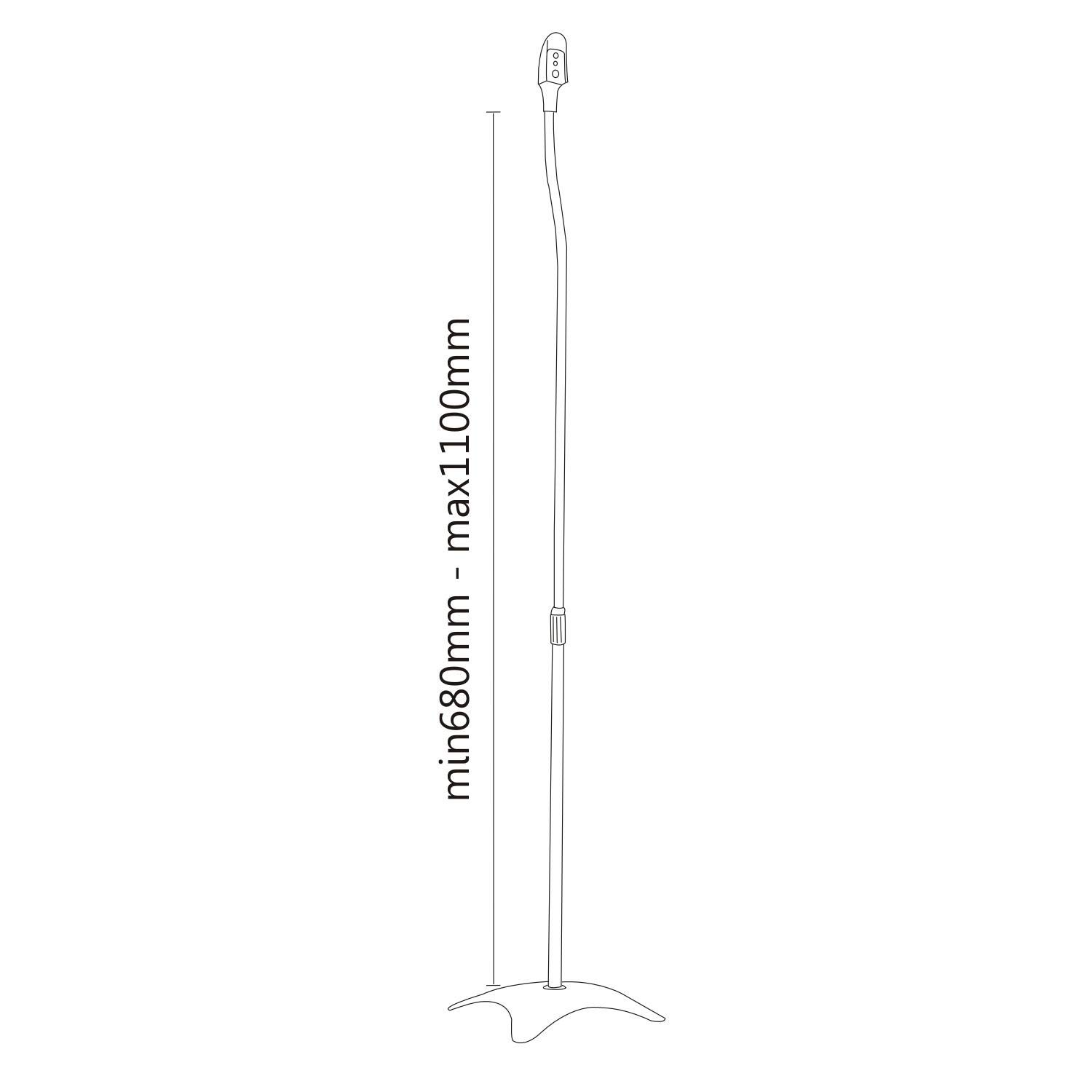 Black Universal Surround Sound Speaker Stands fit Sony, Samsung, LG