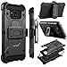 zenic Galaxy S8 Active Case, Heavy Duty Shockproof Hybrid Full-Body Protection Case Cover with Swivel Belt Clip and Kickstand for Samsung Galaxy S8 Active (Black)