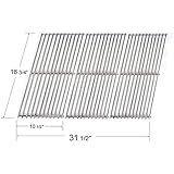 (Set of 3) Replacement Stainless Steel Cooking Grid for Bakers And Chefs, Brinkmann, Centro, Char-Broil, Grand Hall, Jenn Air, Kitchenaid, Members Mark, Nexgrill, Sams, & Sunshine Gas Grill Models