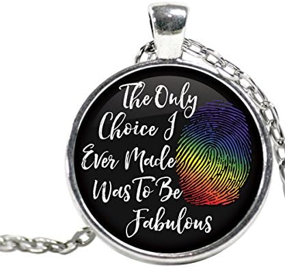 LGBTQ - Be Fabulous Handmade Necklace - Lesbian Gift, Gay, Bi-sexual & Transgender …