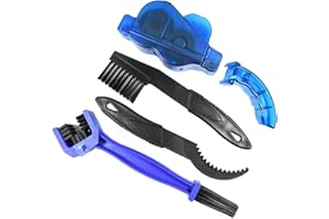 Bike Chain Cleaner Kit - 4 Piece Bicycle Cleaning Tools for Mountain Road BMX Drivetrain Gear Cassette Sprockets