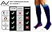A-Swift Compression Socks (1 pair) for Women & Men (Nautical Blue, L/XL)