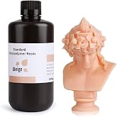 ELEGOO Standard 3D Printer Resin Beige 1000g | 405 nm LCD UV-Curing Photopolymer Resina for Mars Saturn Jupiter MSLA DLP LCD 3D Printing
