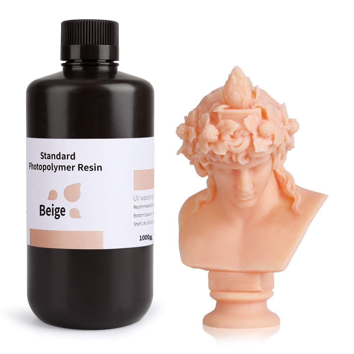 ELEGOO Resina para Impresora 3D Estándar Beige 1000g