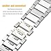 EloBeth Compatible with Apple Watch Bands Series 4 3 2 1 iWatch Band 40mm 38mm Men Stainless Steel Metal Band (38mm&40mm Sliver)