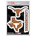 FANMATS NCAA University of Texas 3 Piece Decal Set, One Size, Burnt Orange (61058)
