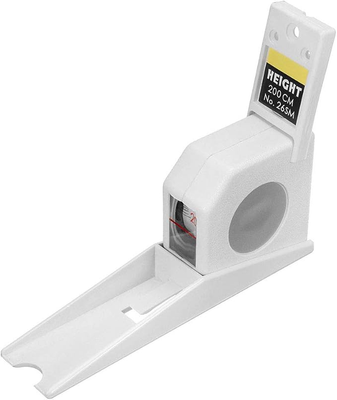 CenYC Height Measuring Tape,2m Retractable Elasticity Tape with Wall Mounted,Stature