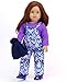 Sophia's Ikat Print Snow Bib Overalls, Long Sleeve Tee, Fleece Hat and Boots Set for 18