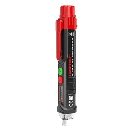 HABOTEST HT100 Non-Contact AC 12V-1000V 48V-1000V Voltage Test Pen Detector with LED Sound Alarm