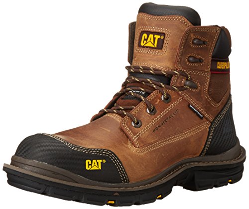 Caterpillar Men's Fabricate 6 Inch Tough Waterproof Comp Toe Work Boot, Brown, 9.5 M US