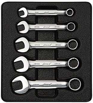 DEEN Midget Combination Wrench 5pc Set