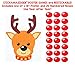 Stickamajigger Stick the Red Nose on the Reindeer Poster Game - Restickable Reusable