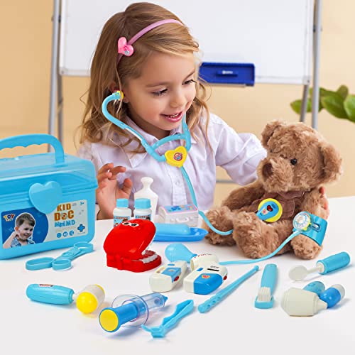 STEAM Life Toy Doctor Kit for Kids Doctor Playset, 45pcs Dentist Kit
