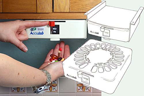 e-Pill Accutab Weekly Pill Dispenser - Large Capacity, 3 Times Daily Pill Organizer - Thumbnail 7