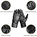 LETHMIK Winter Faux Leather Gloves Womens Driving Touchscreen Texting with Long Wrinkle Sleeves Black-L