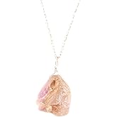 Manilata Natural Raw Ametrine Necklace Pendant, Rough Gemstone, Energy Healing Crystals, March Birthday, Jewelry for Women, Gemstone Jewelry 18 inch AAA+ Quality (ametrine)