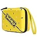 D DACCKIT Case for Pokemon Trading Cards, Fits Up to 400 Cards, Card Holder with Hand Strap & Carabiner - Lightning Yellow