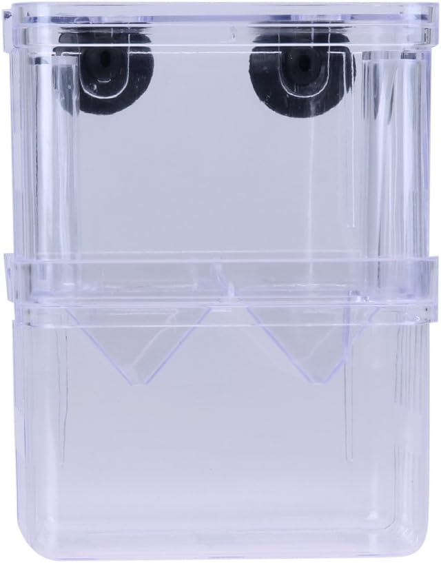 Aquarium Fish Breeder Box, Acrylic Fish Breeding Isolation Box Incubator for Fish Tank (S)