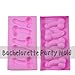 Bachelorette Party Molds Silicone Candy Making Mold - Set of 2 - Silicone Cake Pan Chocolate Mold for Bachelorette Party Favors, Supplies, Gifts and Decorations (Pink) by Hinmay