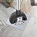 MR.SIGA 2 Way Rubber Toilet and Drain Plunger,Heavy Duty, Aluminium Handle, Black