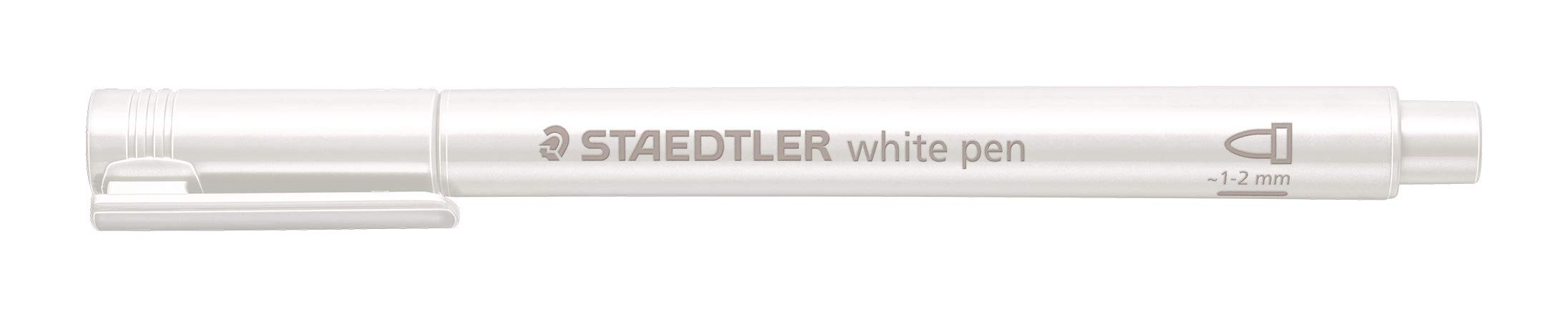 STAEDTLER 8323-0 Design Journey Metallic Pen, 1-2mm Line Width - White (Pack of 10) — image 1