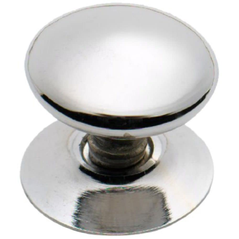 Merriway® BH01019 (20 Pcs) Chromed Victorian Cupboard Cabinet Door Knobs, 25mm (1 inch) - Pack of 20 Pieces
