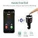 Stoon Bluetooth FM Transmitter, Wireless Car Radio Adapter with Dual USB Car Charger Ports 5V/2.4A, Hands-Free Calling, Bluetooth Receiver with LED Display for iPhone iPad iPod Samsung Android