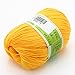 joylve Knitting Yarn Skein Baby Super Smooth Worsted Soft Natural Silk Wool Fiber Golden Yellow